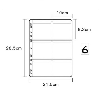 Trang sổ đựng huy hiệu, móc khóa, postcard manga anime, album đựng tranh ảnh - túi / trang 9 ô, 12 ô