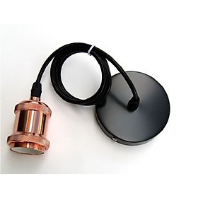 Dây đuôi đèn thả trần E27 dài 1m màu vàng đồng