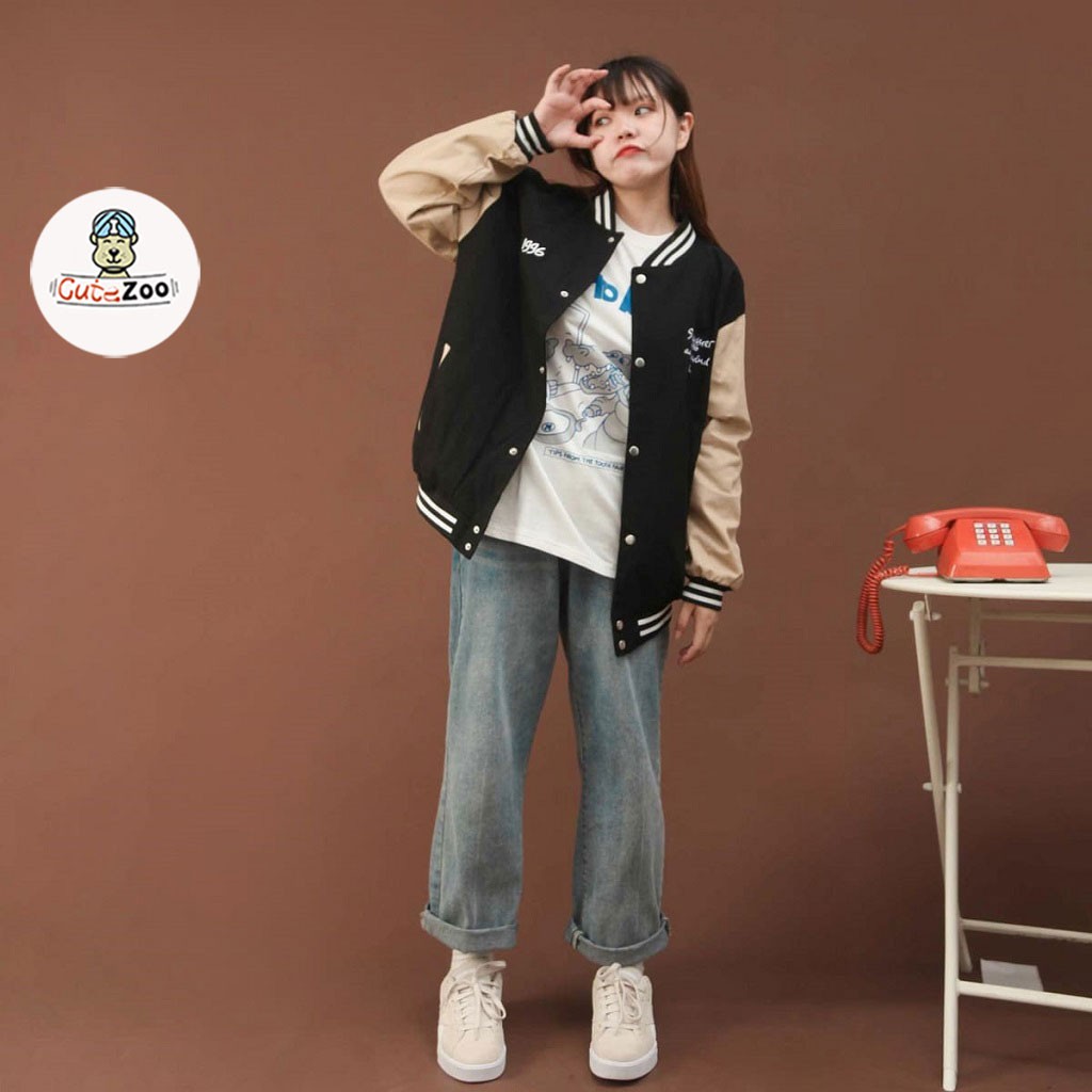 Áo khoác bomber bóng chày 199X áo khoác unisex bomber chất nỉ mịn mềm cho nam nữ - CUTEZOO