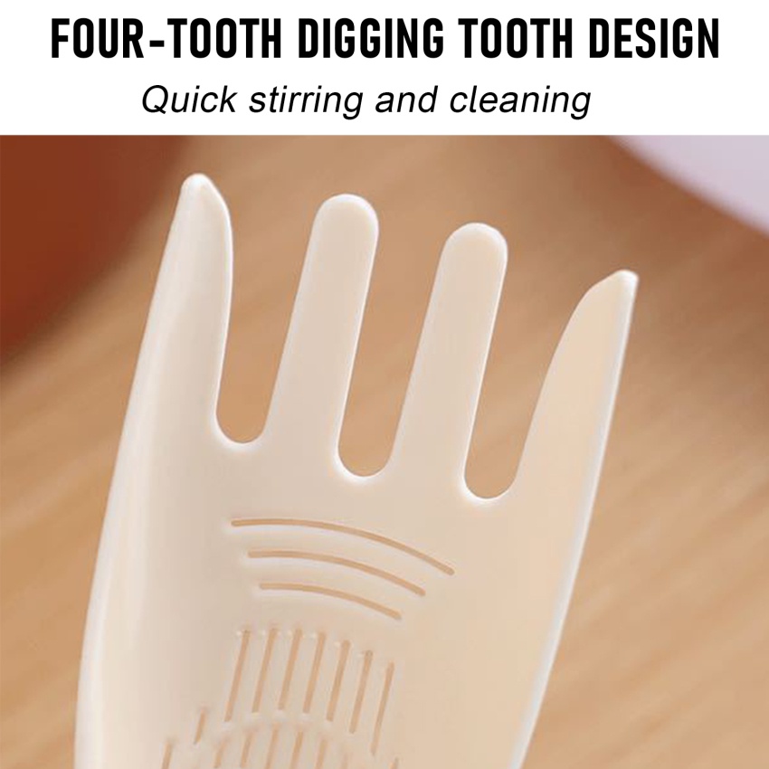 Taomi Muỗng Múc Cơm Rửa Gạo Có Tấm Thoát Nước Đa Năng Không Làm Đau Tay Cho Nhà Bếp