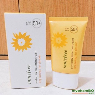 Combo kem Chống nắng Innisfree + 3 mieng mặt nạ Innisfree