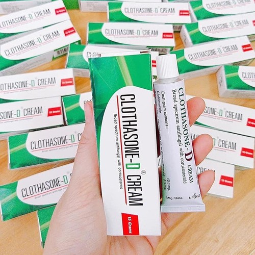 Chuẩn Thái _ Kem bôi nấm móng nấm tay chân CLOTHASONE D CREAM THÁI LAN