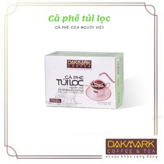 Cà phê phin giấy - Cà phê túi lọc DakMark (hộp 5 gói x 18g)
