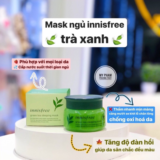 Mặt nạ ngủ trà xanh innisfree Hàn Quốc