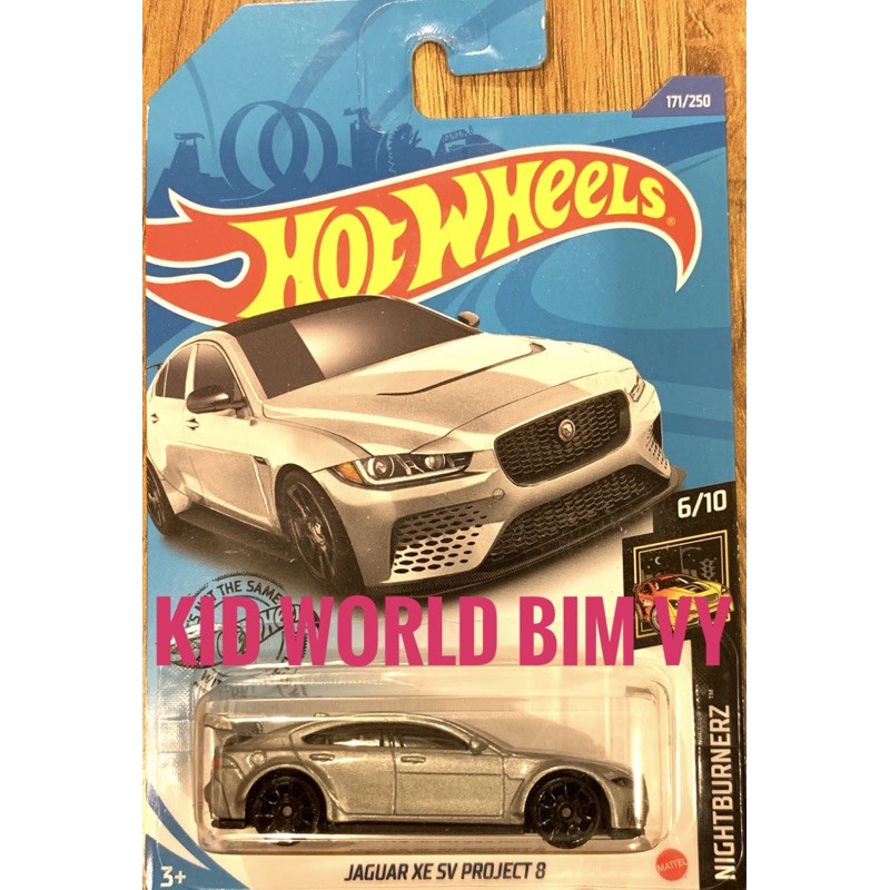 Xe mô hình Hot Wheels basic Jaguar XE SV Project 8 GHF47.