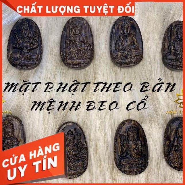 FreeShip  Mặt Phật Bản Mệnh Theo Tuổi  Đeo Cổ/Đeo Tay Phong Thủy Hợp Mệnh - Trầm Việt Sánh Chìm Tự Nhiên