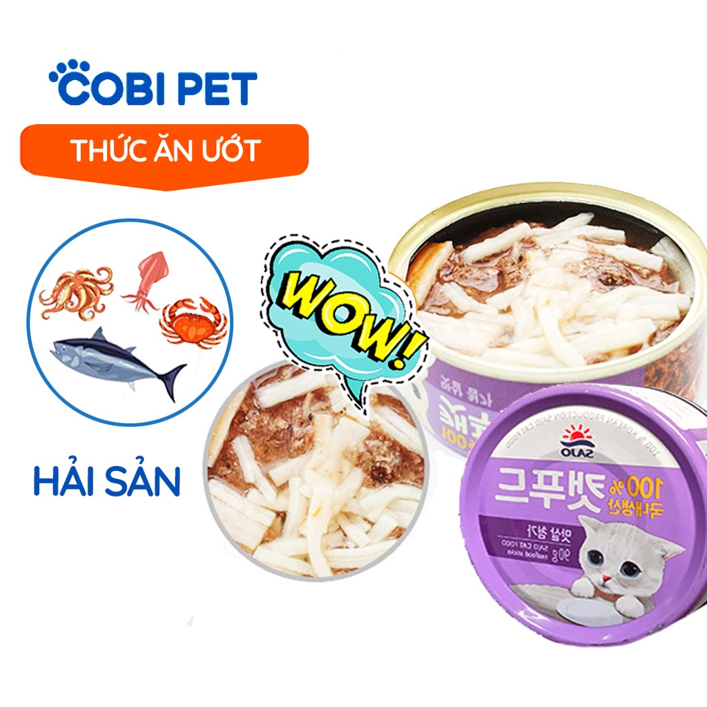 Pate Dinh Dưỡng Cho Mèo SAJO Nhiều Vị 90g