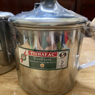 Ca inox có nắp đậy 12cm