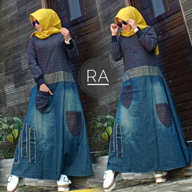 Quần Jean Maxi bangkok Chấm Bi Nhập Khẩu