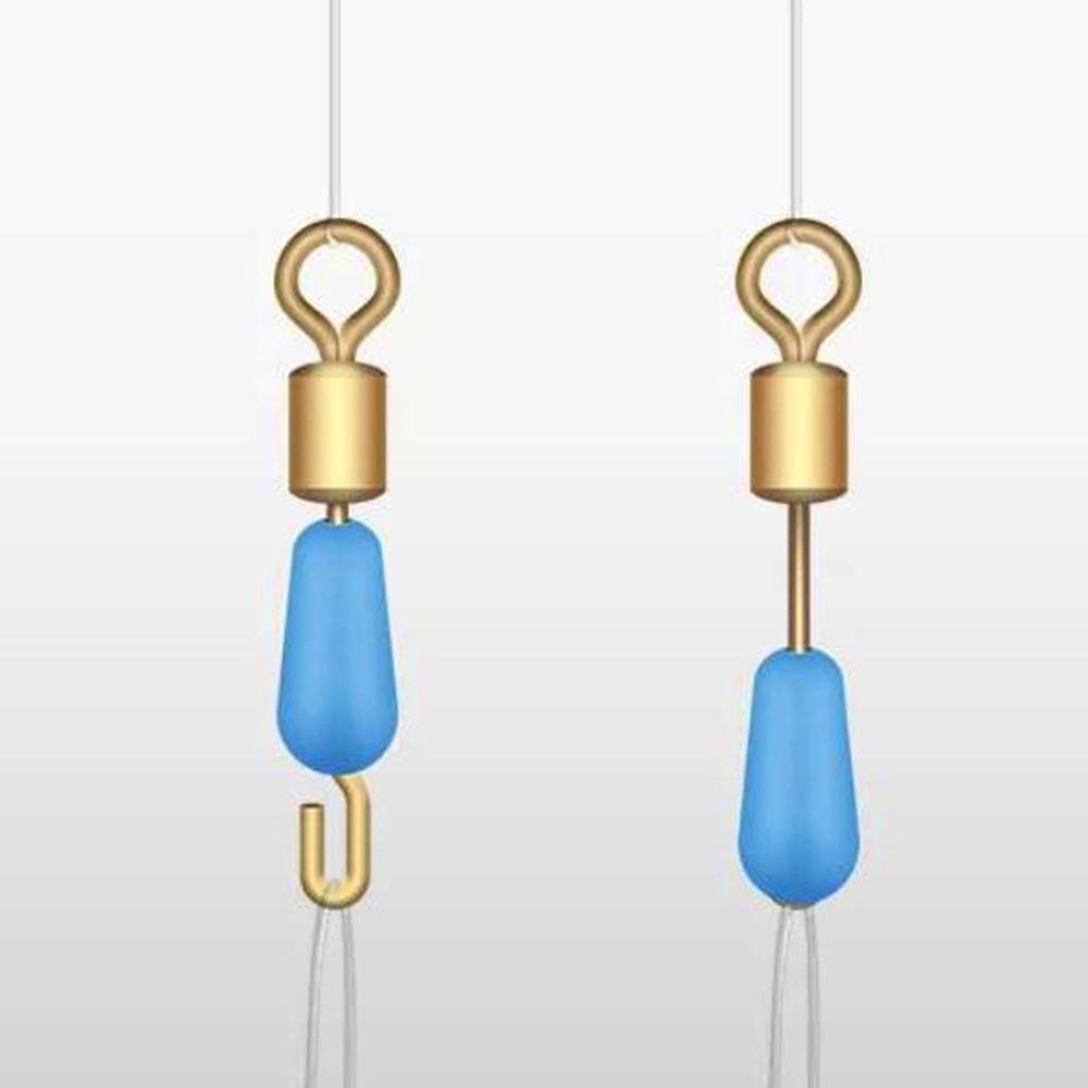 Phao Nổi Câu Cá Bằng Silicone Đầu Đồng Xoay Được