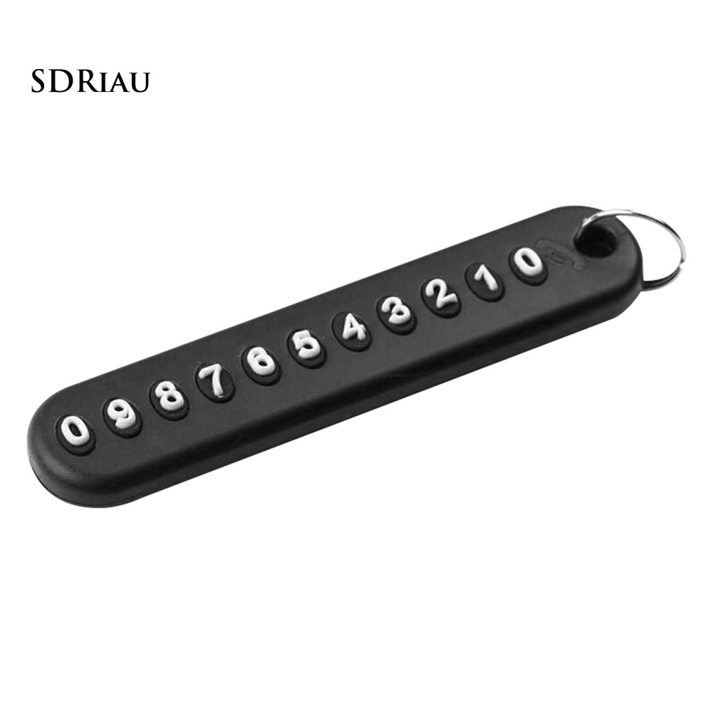 Móc khóa mặt dãy số điện thoại kèm 6 nhóm số  chống thất lạc thiết thực