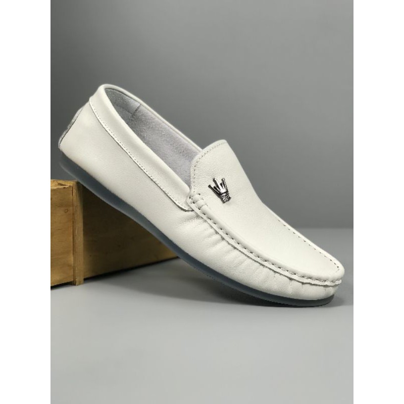 Giày lười da nam mũi vuông đế dẻo ECCO 2021