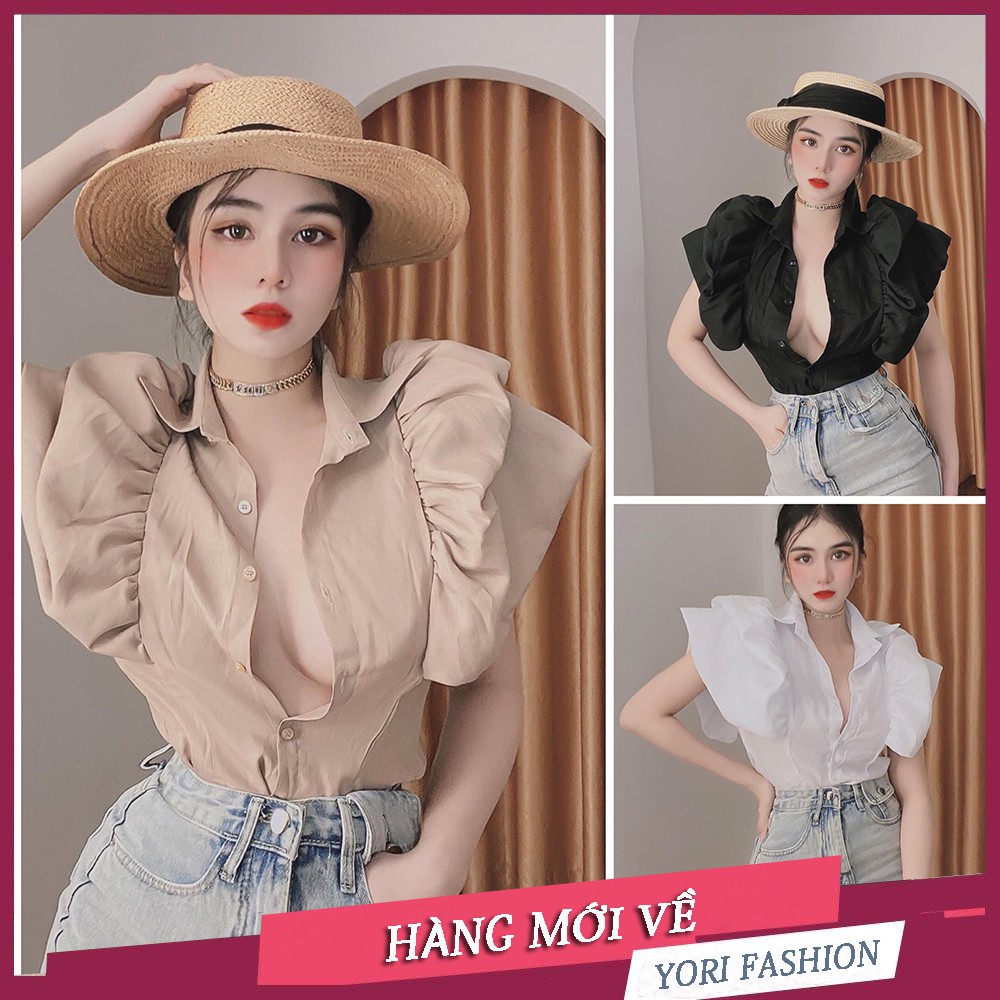 Áo Sơ Mi Nữ Tay Phồng