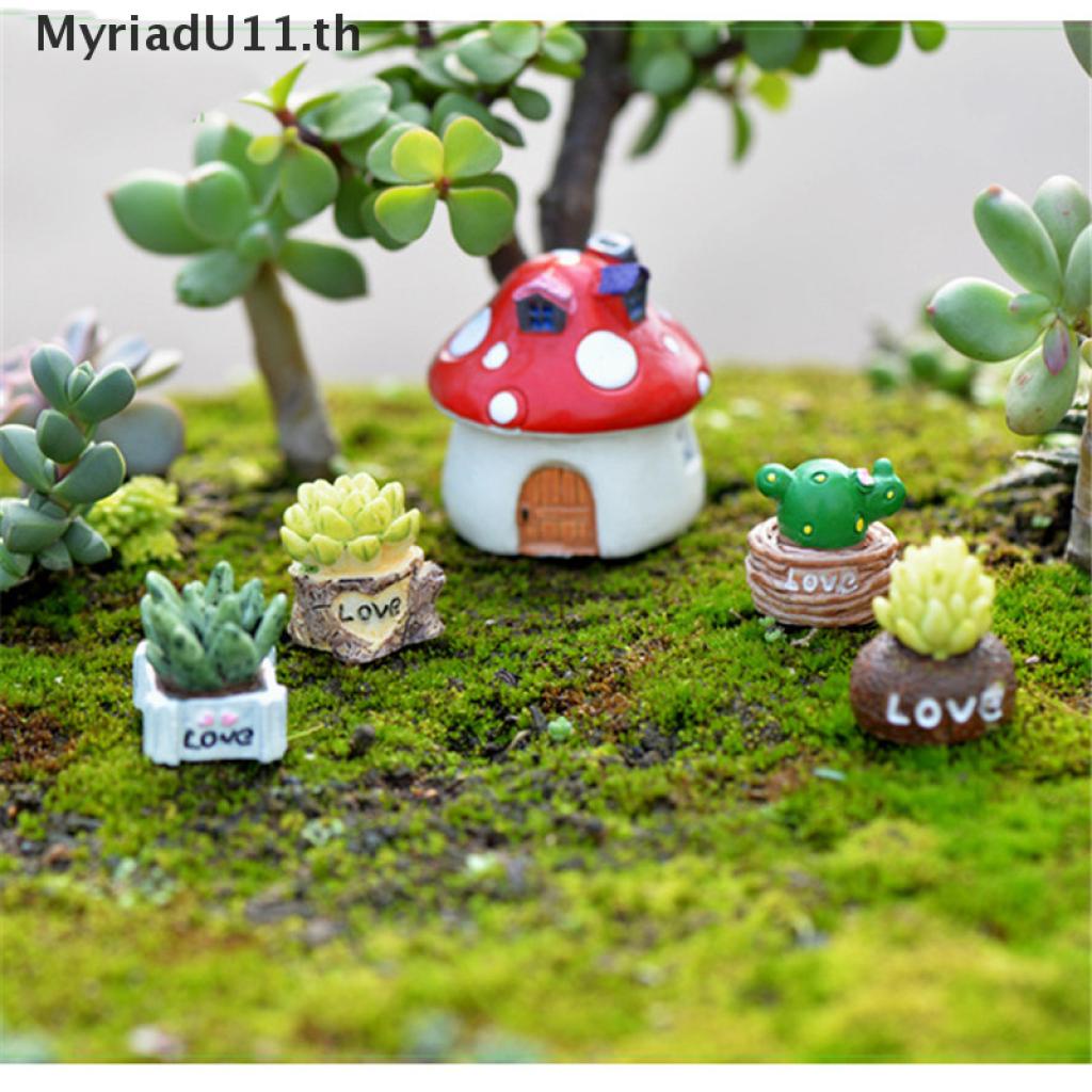 Set 4 Mô Hình Hòa Bình Bằng Nhựa Resin Trang Trí Vườn Thu Nhỏ DIY
