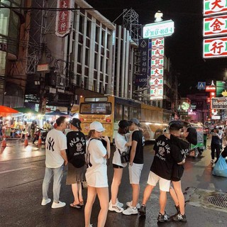 Áo Thun Tay Lỡ MLB LIKE Unisex (Trắng/Đen)