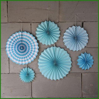 Bộ 6 Quạt Giấy Trang Trí Sinh Nhật độc đáo