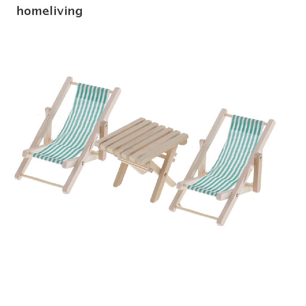 Ghế Gỗ Gấp Gọn Mini Tỉ Lệ 1: 12 Trang Trí Nhà Búp Bê