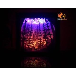 Đèn giấy nghệ thuật - Thác nai