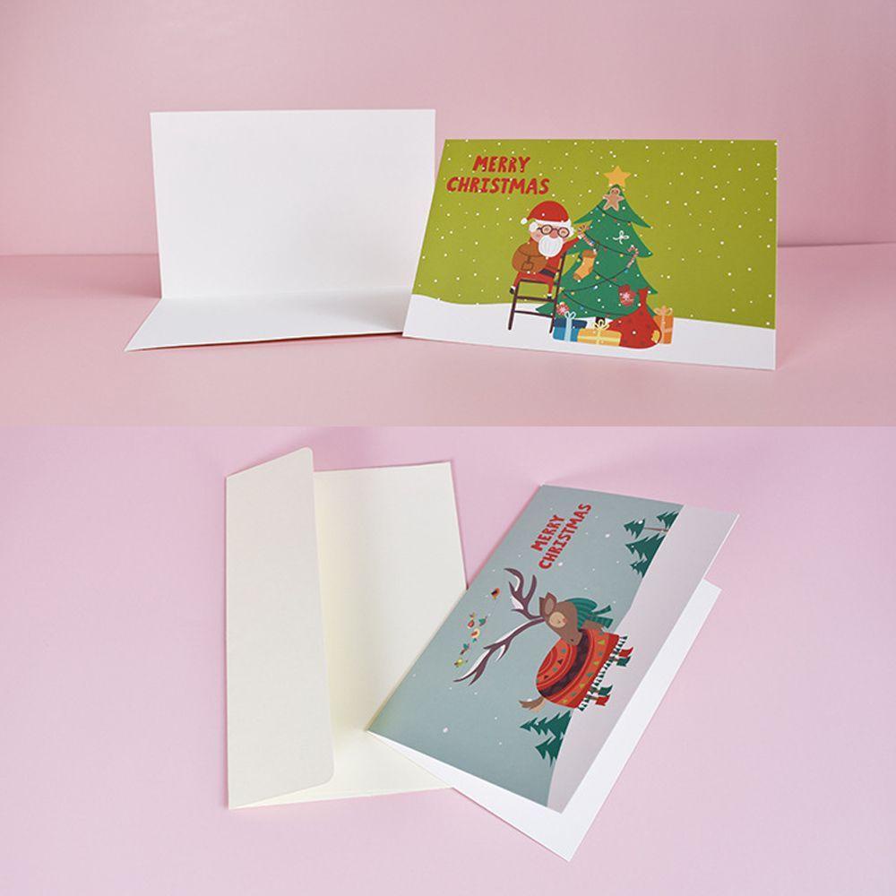 JANE Set 24 Tấm Thiệp Giáng Sinh Dán Trang Trí