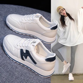 Giày sneaker nữ đế cao thoáng khí mùa hè