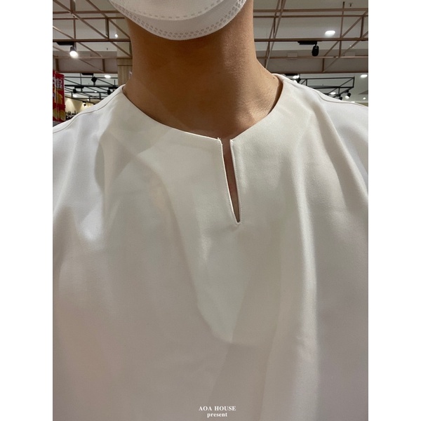 Sơ Mi V Tay Ngắn - Front V Short Sleeve Shirt (2color) | BigBuy360 - bigbuy360.vn