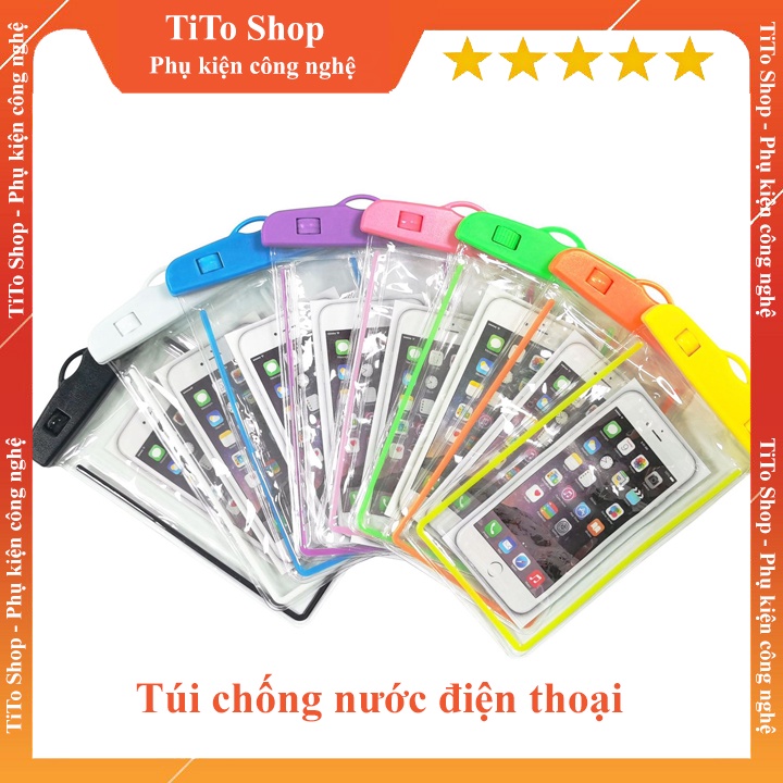 Túi Chống Nước Điện Thoại Trơn Đi Biển Đi Bơi - Túi chống nước đi bơi, đi mưa cho các dòng điện thoại - TITO SHOP