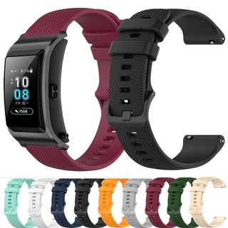 Dây đồng hồ thay thế bằng silicon 18mm sọc nhỏ cho Huawei Talkband B5