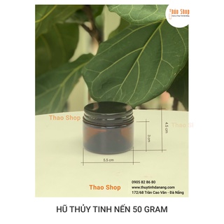 Cốc hũ thủy tinh đựng nến thơm 50ml
