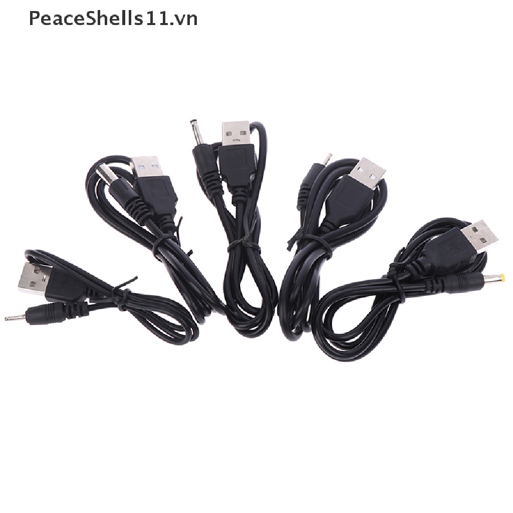 Dây Cáp Nguồn Chuyển Đổi USB Sang DC 5.5mm * 2.1 / 2.5 * 0.7 / 3.0 * 1.0 / 4.0 * 1.7 / 3.5 * 1.35 5V