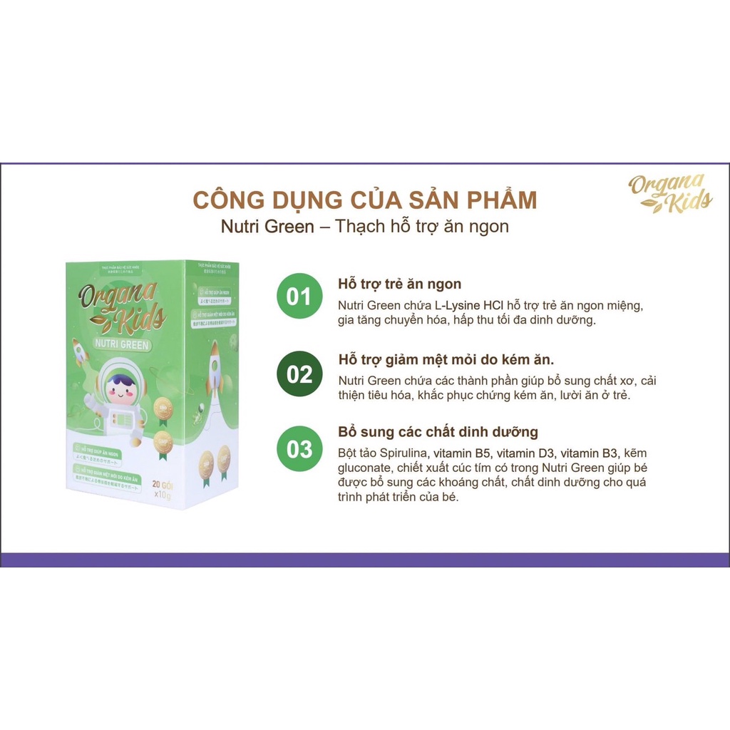 [Chính Hãng] Thạch dinh dưỡng Organa Kids LACO DÙNG THỬ 5 GÓI LẺ