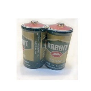 Vỉ 2 viên pin đại cỡ to Con Thỏ-lắp cho đèn pin 036DC Rạng Đông