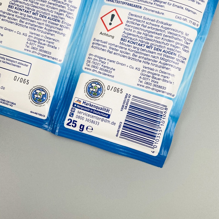 BỘT TẨY CẶN CHO ẤM SIÊU TÔC, BÌNH THUỶ GIỮ NHIỆT DENKMIT