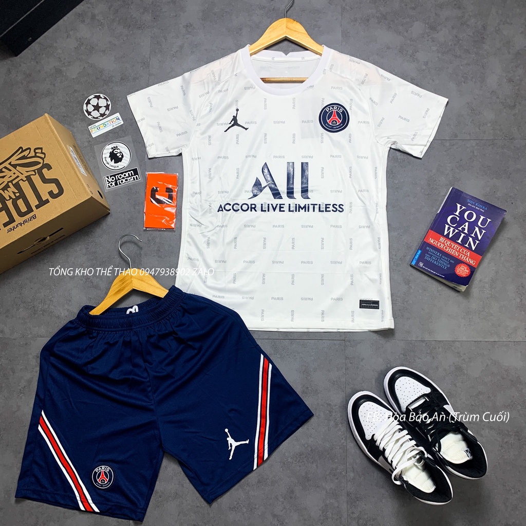 Bộ Quần Áo Bóng Đá Training PSG 2021 màu Hồng Loang - Chuẩn áo thi đấu vải thái cực chất