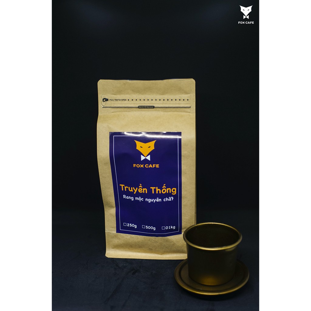 Cà phê nguyên chất Robusta 500g - FOX CAFE - Truyền Thống