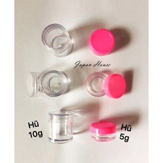 Hũ nhựa đựng mỹ phẩm 5g - 10g