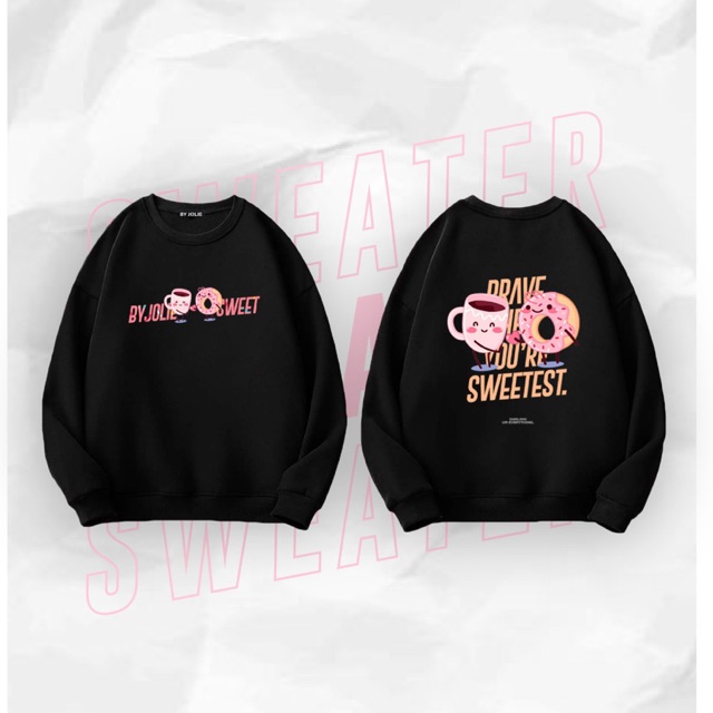 ÁO SWEATER NỈ BÔNG DONUT | BigBuy360 - bigbuy360.vn