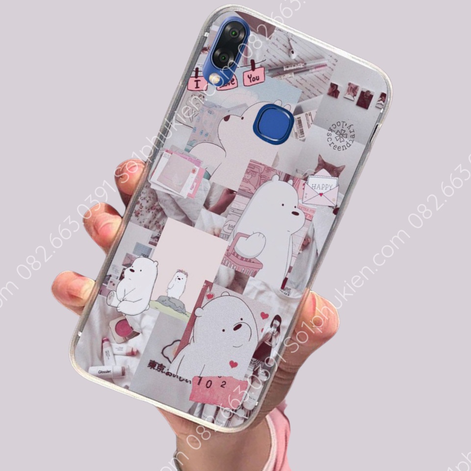Ốp lưng Vsmart Joy 2+ (plus) , Active 1, Joy1, Joy 1+, Star 3, joy 3 Active 3, live 4, star 4, star 5, in hình gấu