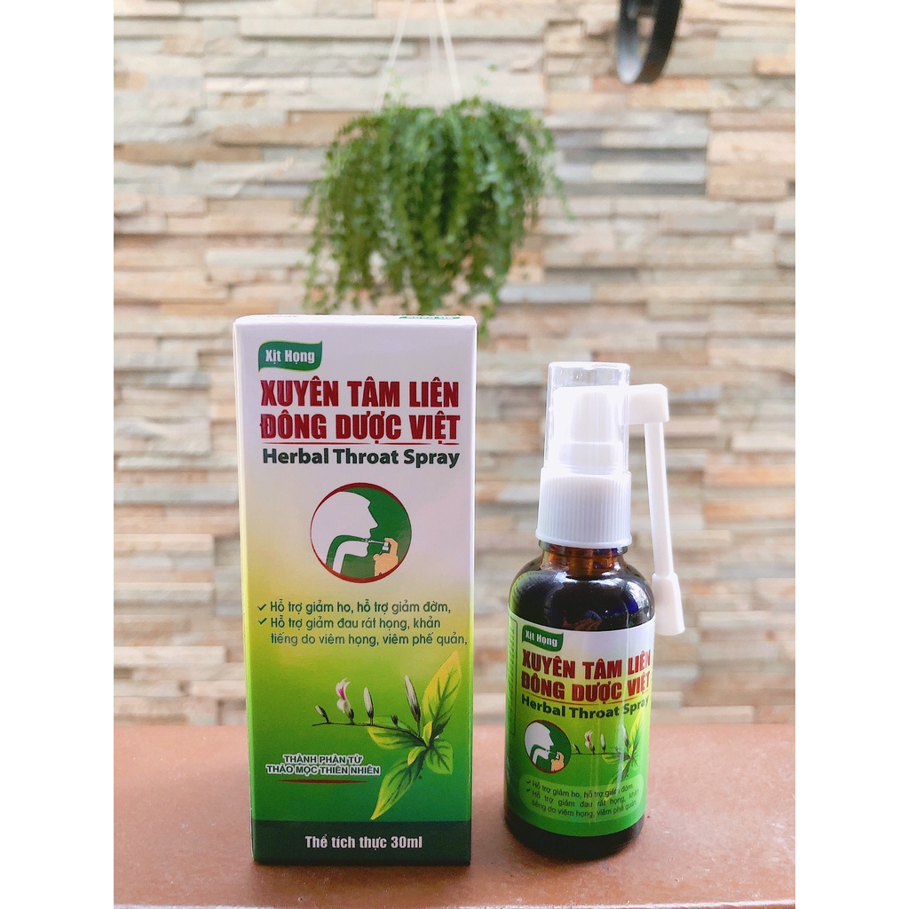 Xịt họng xuyên tâm liên - DDV