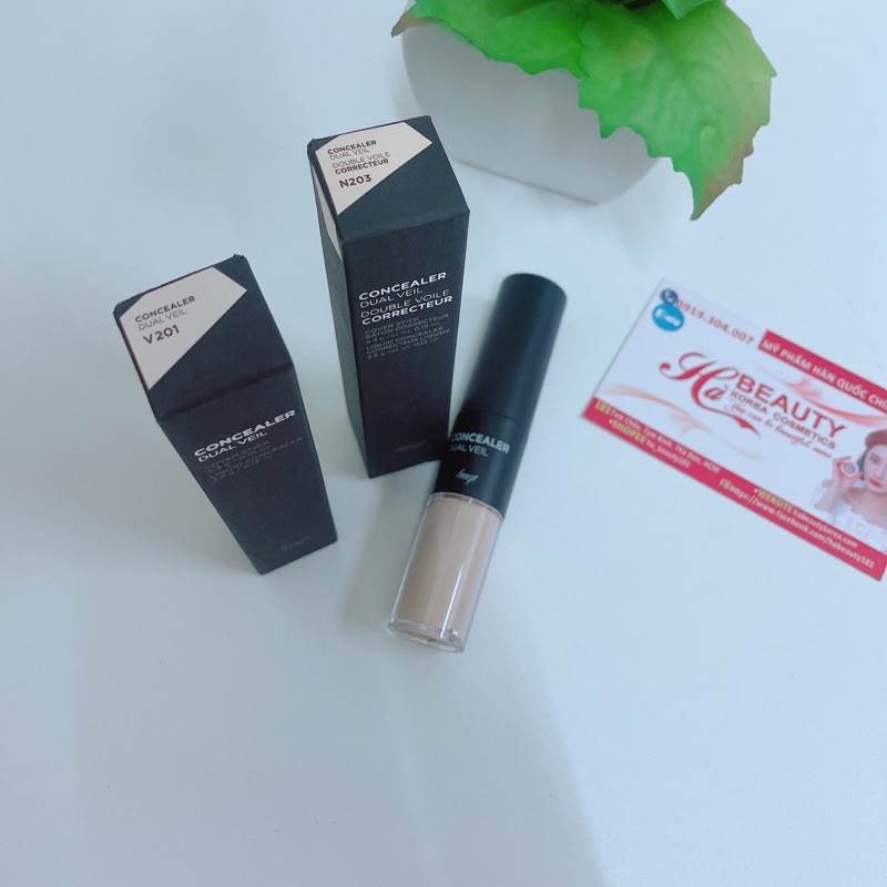 Che khuyết điểm 2 đầu che quầng thâm mụn đốm nâu tàn nhang The Face Shop fmgt Concealer Dual Veil 4.3g/3.8g | BigBuy360 - bigbuy360.vn