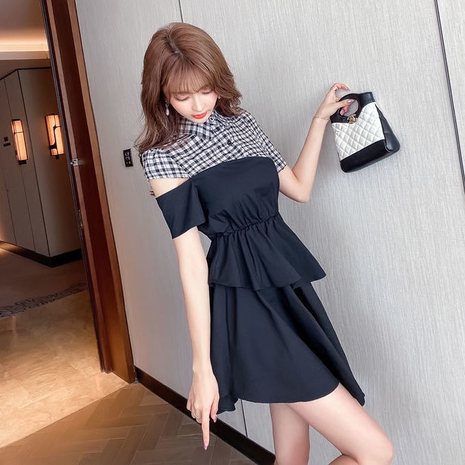 Đầm Sơ Mi Dáng Lửng Phong Cách Retro Hợp Thời Trang Hè