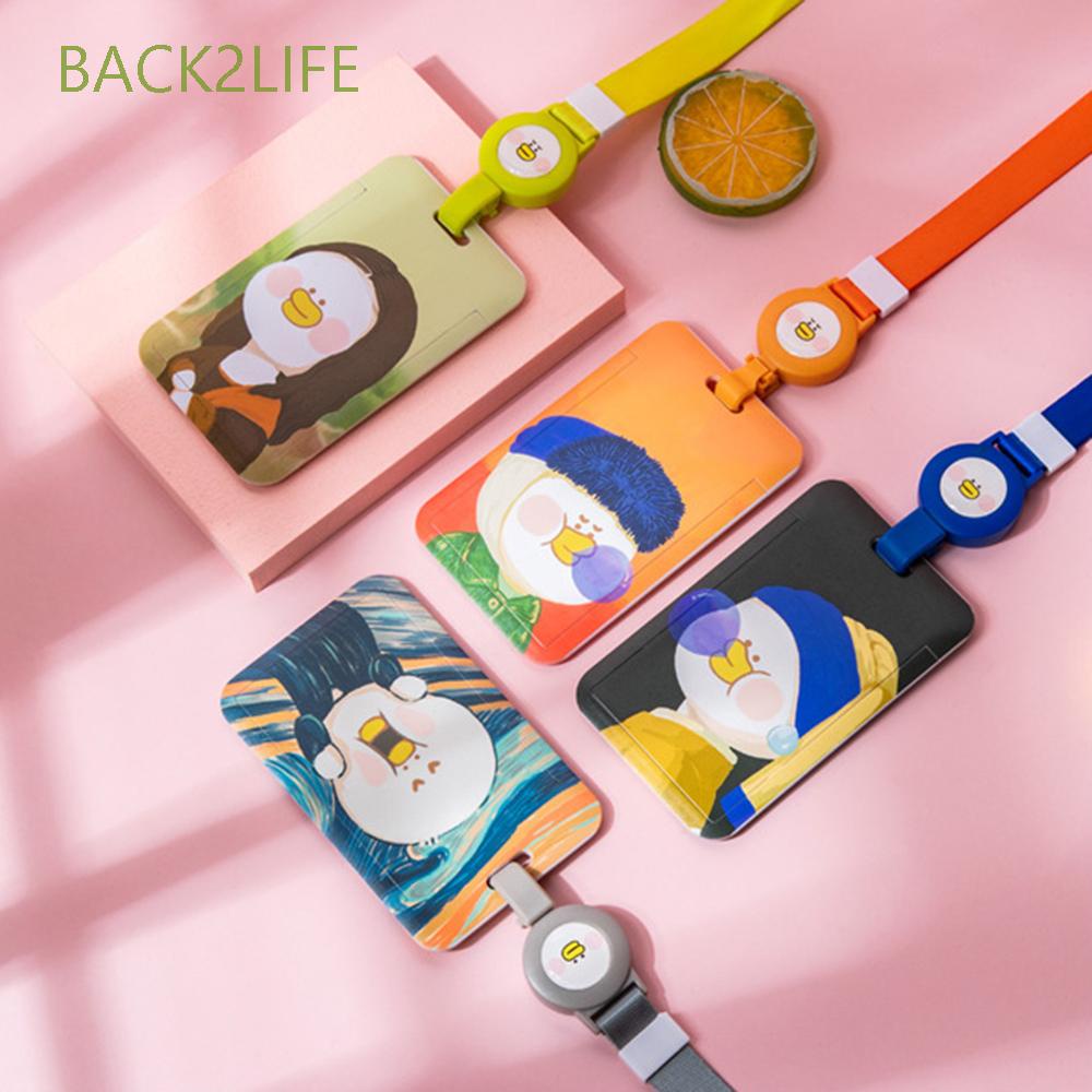 Dây đeo thẻ họa tiết hoạt hình dễ thương cho nữ BACK2LIFE