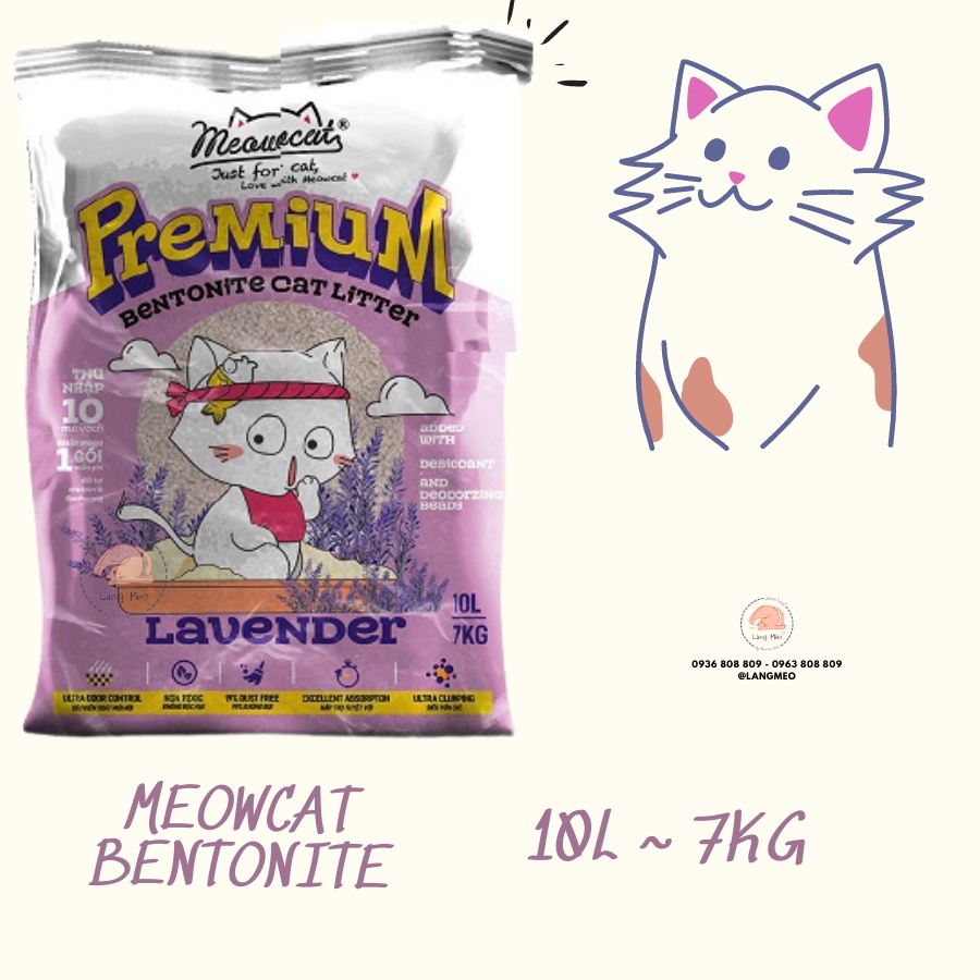 Cát vệ sinh mèo Bentonite - Meowcat