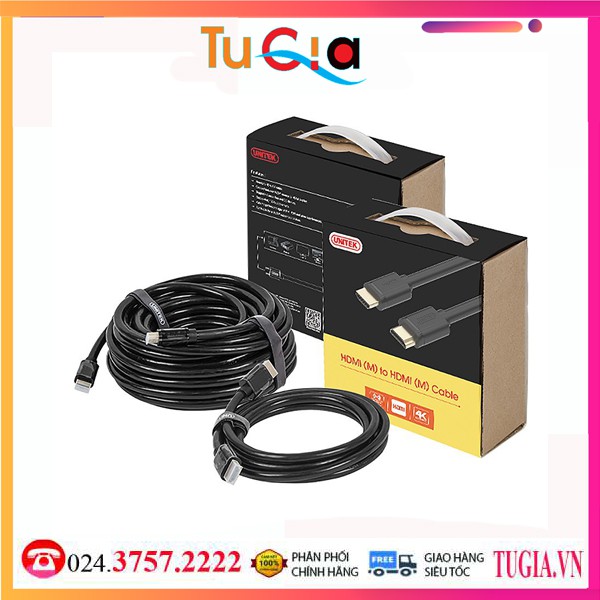 Cáp HDMI 15m Cáp HDMI 15m Unitek 1.4 YC143 Hàng chính hãng