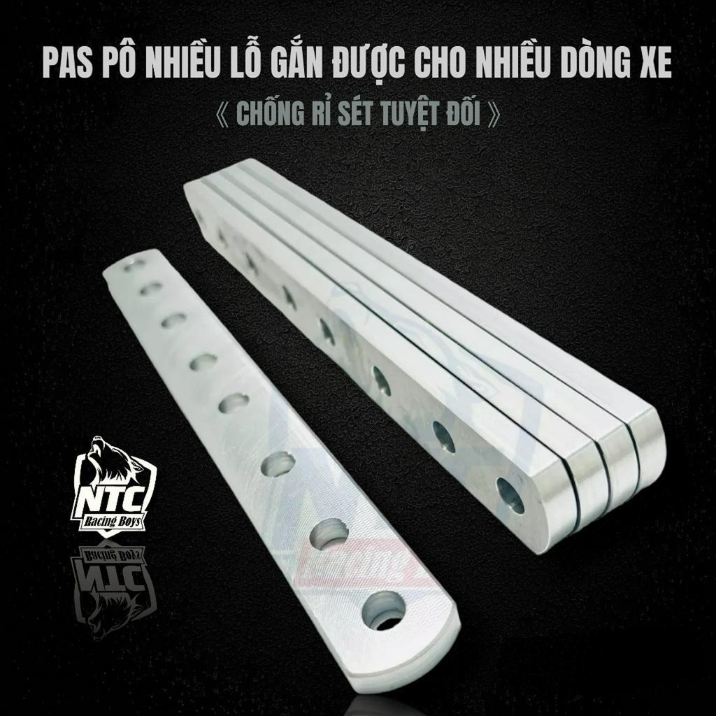 Pat treo pô nhôm cnc chất lượng tốt dày cứng cáp, hoạ tiết nổi bật, lắp ráp được nhiều dòng xe thị trường ưa chuộng