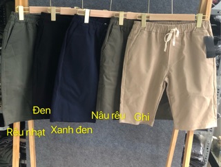 Quần short lưng thun ngang gối