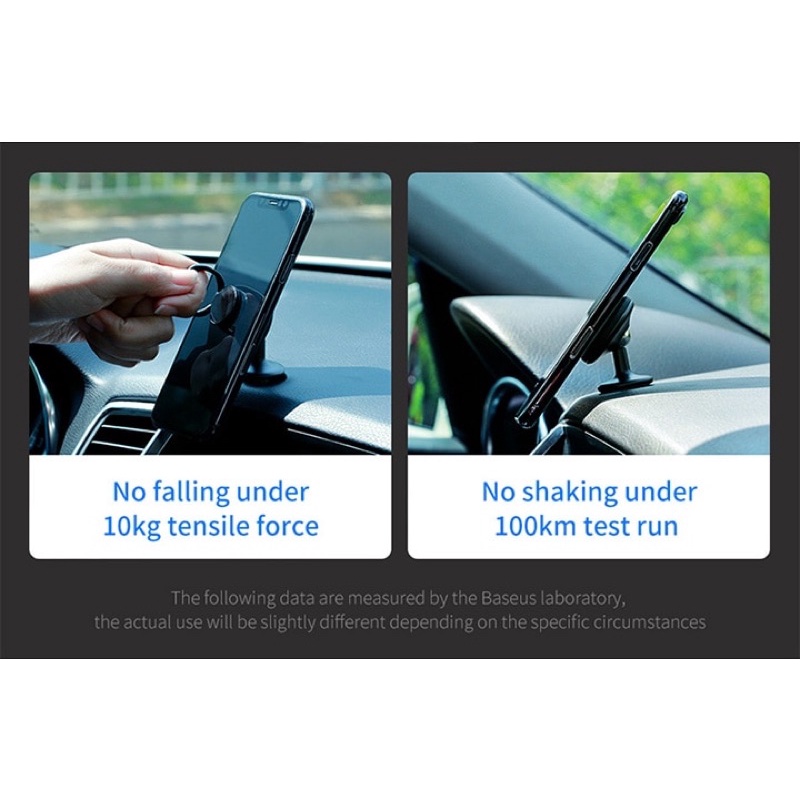 Đế giữ điện thoại bằng nam châm trong xe hơi Baseus Star Ring Magnetic Car Bracket