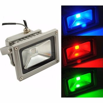 Đèn pha led 10W đổi màu có điều khiển
