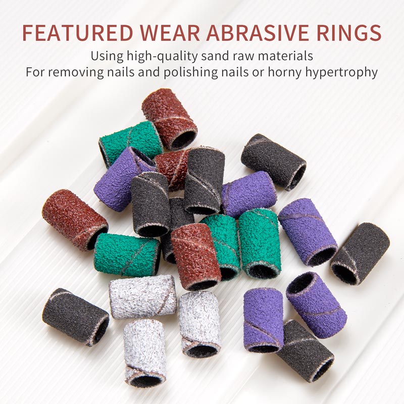 Dây Chà Nhám Móng Tay Nghệ Thuật#80#120#Bộ 180 Phụ Kiện Đầu Mài Móng Chuyên Dụng