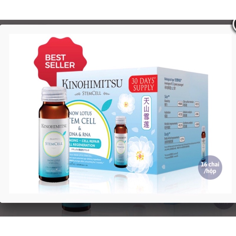 Nước uống đẹp da, ngăn lão hoá KINOHIMITSU STEM CELL
