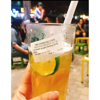 Giấy in tem trà sữa, món ăn, mã vạch 52x33 mm, tem nhiệt in dán cốc